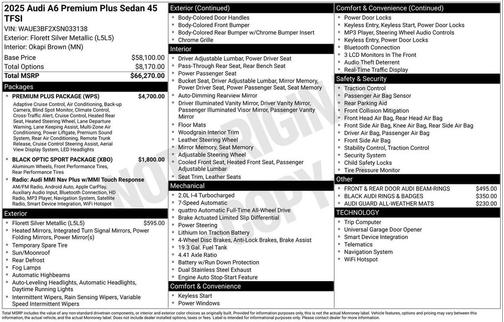2025 Audi A6 45 Premium Plus