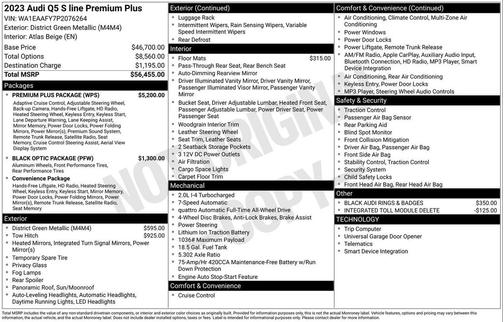 2023 Audi Q5 45 S line Premium Plus