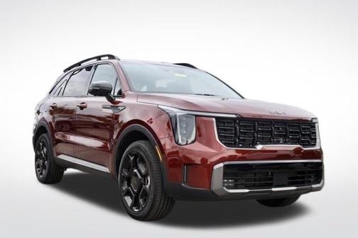 Red 2025 Kia Sorento SX Prestige