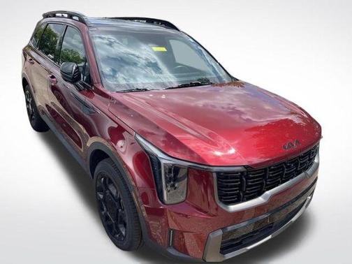 Red 2025 Kia Sorento SX Prestige