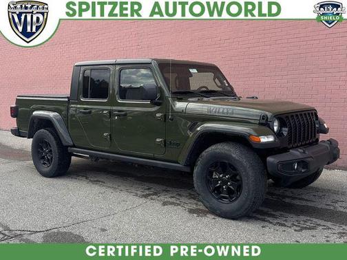 Sarge Green Clearcoat 2021 Jeep Gladiator Willys 4x4