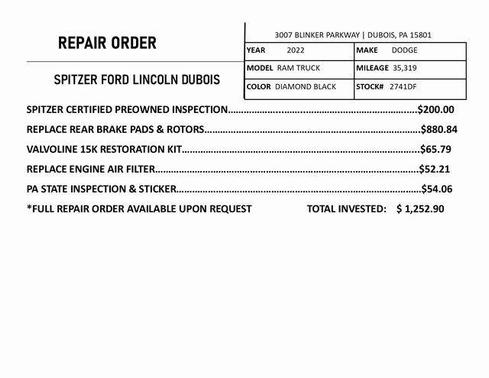 2022 RAM 1500 Big Horn/Lone Star