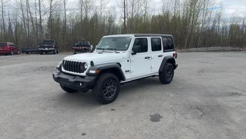 Bright White Clearcoat 2024 Jeep Wrangler Sport S