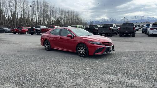 Supersonic Red 2021 Toyota Camry SE