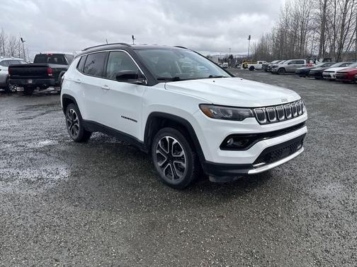 Bright White Clearcoat 2022 Jeep Compass Limited