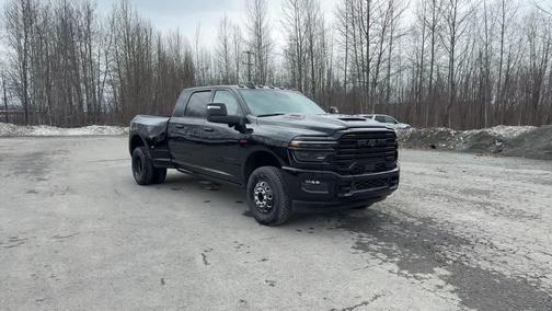 Diamond Black Crystal Pearlcoat 2026 RAM 3500 Laramie Mega Cab 4x4 6'4' Box