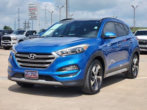 Aqua Blue 2018 Hyundai TUCSON Limited