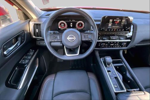 Scarlet Ember Tintcoat 2025 Nissan Pathfinder Platinum FWD