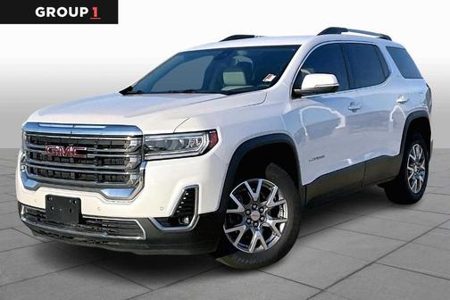 White Frost Tri-Coat 2021 GMC Acadia SLT