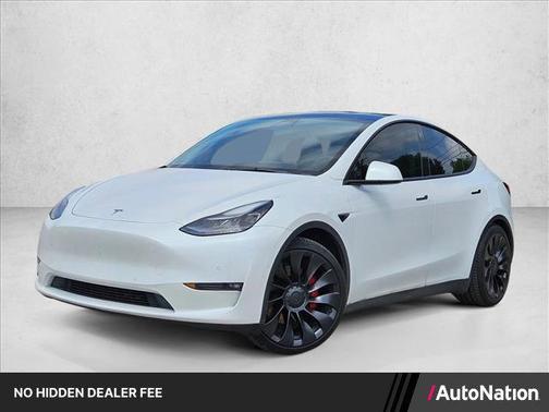 White 2022 Tesla Model Y Performance Dual Motor All-Wheel Drive