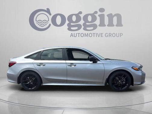 Solar Silver Metallic 2026 Honda Civic Hybrid Sport