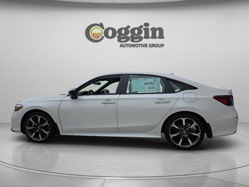 Platinum White Pearl 2026 Honda Civic Hybrid Sport Touring