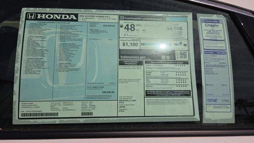 Platinum White Pearl 2025 Honda Accord Hybrid EX-L