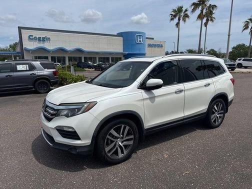 White Diamond Pearl 2018 Honda Pilot Elite