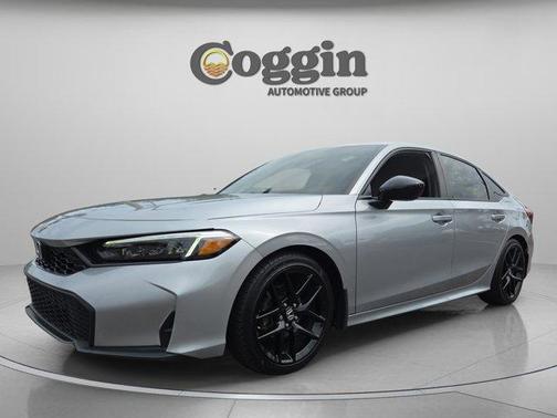 Solar Silver Metallic 2025 Honda Civic Sport