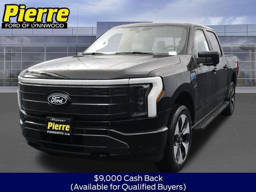 Agate Black Metallic 2025 Ford F-150 Lightning Platinum