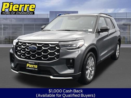 Gray 2026 Ford Explorer Platinum