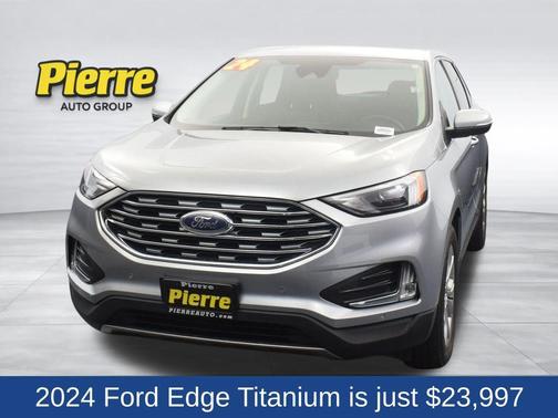 Silver Metallic 2024 Ford Edge Titanium