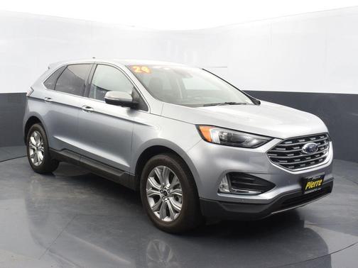 Silver Metallic 2024 Ford Edge Titanium