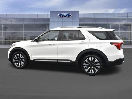 White 2026 Ford Explorer Platinum
