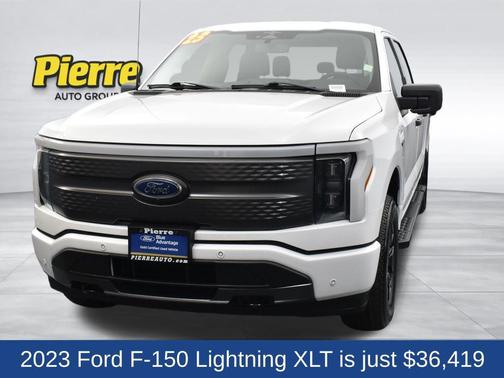 Oxford White 2023 Ford F-150 Lightning XLT