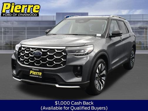 Gray 2026 Ford Explorer Platinum