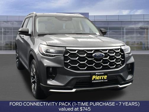 Gray 2026 Ford Explorer Platinum