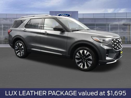 Gray 2026 Ford Explorer Platinum