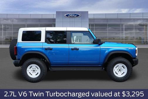 Velocity Blue Metallic 2026 Ford Bronco Heritage Edition