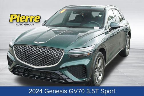 Cardiff Green 2024 Genesis GV70 3.5T AWD Sport