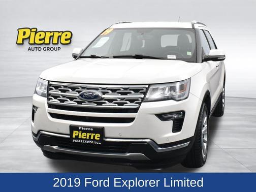 White Platinum Clearcoat Metallic 2019 Ford Explorer Limited