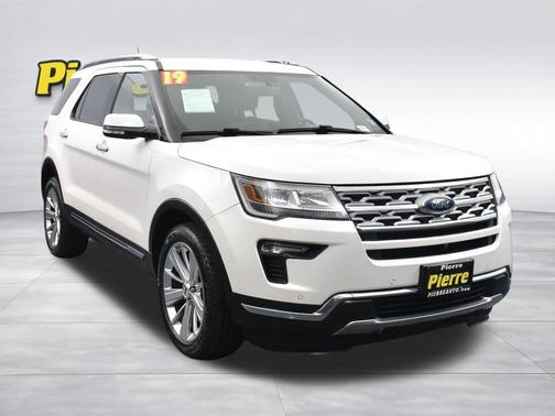 White Platinum Clearcoat Metallic 2019 Ford Explorer Limited