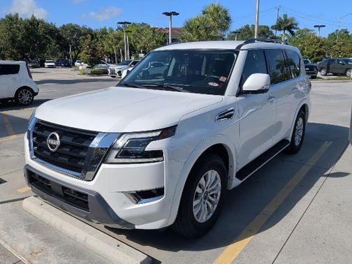 Aspen White Tricoat 2023 Nissan Armada SV 2WD