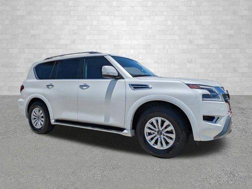 Aspen White Tricoat 2023 Nissan Armada SV 2WD