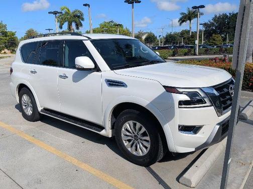 Aspen White Tricoat 2023 Nissan Armada SV 2WD