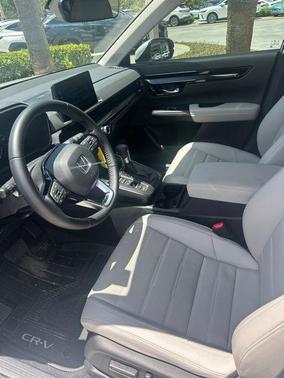 Platinum White 2025 Honda CR-V EX-L AWD
