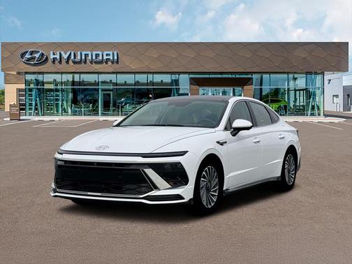 Serenity White 2026 Hyundai SONATA Hybrid Limited