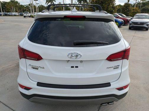 Pearl White 2018 Hyundai Santa Fe Sport 2.0L Turbo Ultimate