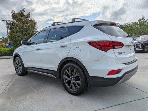 Pearl White 2018 Hyundai Santa Fe Sport 2.0L Turbo Ultimate