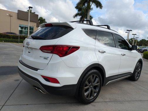 Pearl White 2018 Hyundai Santa Fe Sport 2.0L Turbo Ultimate