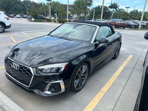 Mythos Black Metallic/Black Roof 2024 Audi A5 45 S line Premium Plus