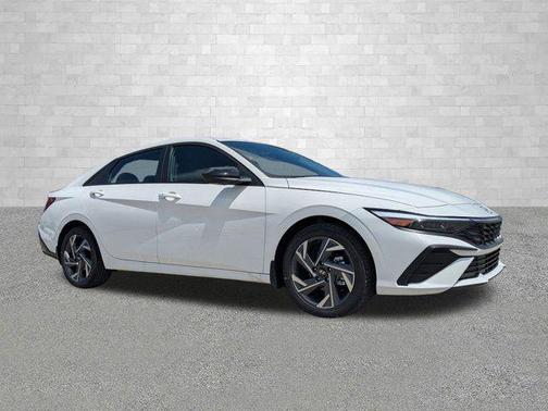 Serenity White 2025 Hyundai ELANTRA Sport