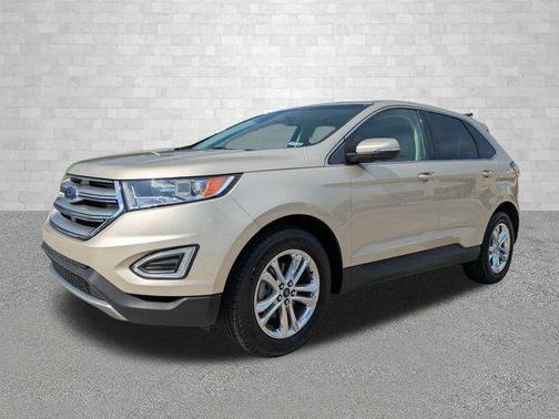 White Gold Metallic 2018 Ford Edge SEL