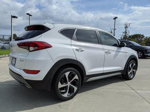 Dazzling White 2018 Hyundai TUCSON Sport
