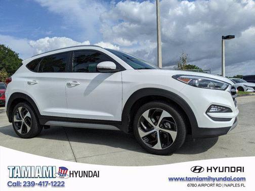 Dazzling White 2018 Hyundai TUCSON Sport