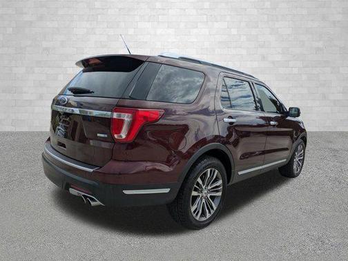Burgundy 2018 Ford Explorer Platinum
