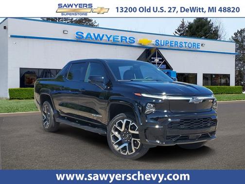 Black 2025 Chevrolet Silverado EV Max Range RST