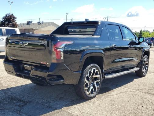 Black 2025 Chevrolet Silverado EV Max Range RST