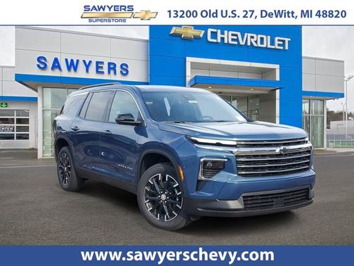 Lakeshore Blue Metallic 2026 Chevrolet Traverse AWD LT