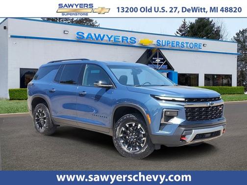 Lakeshore Blue Metallic 2024 Chevrolet Traverse AWD Z71